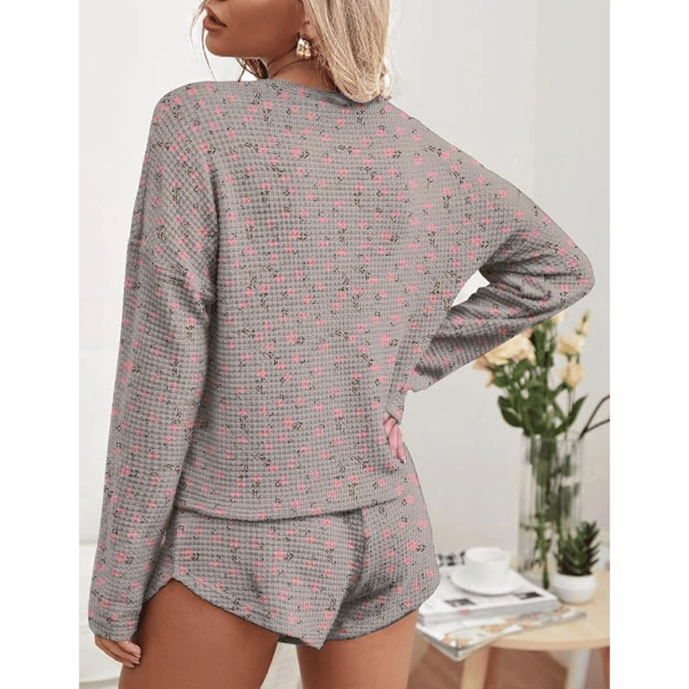 Ekouaer Women's Waffle Knit Lounge Sets