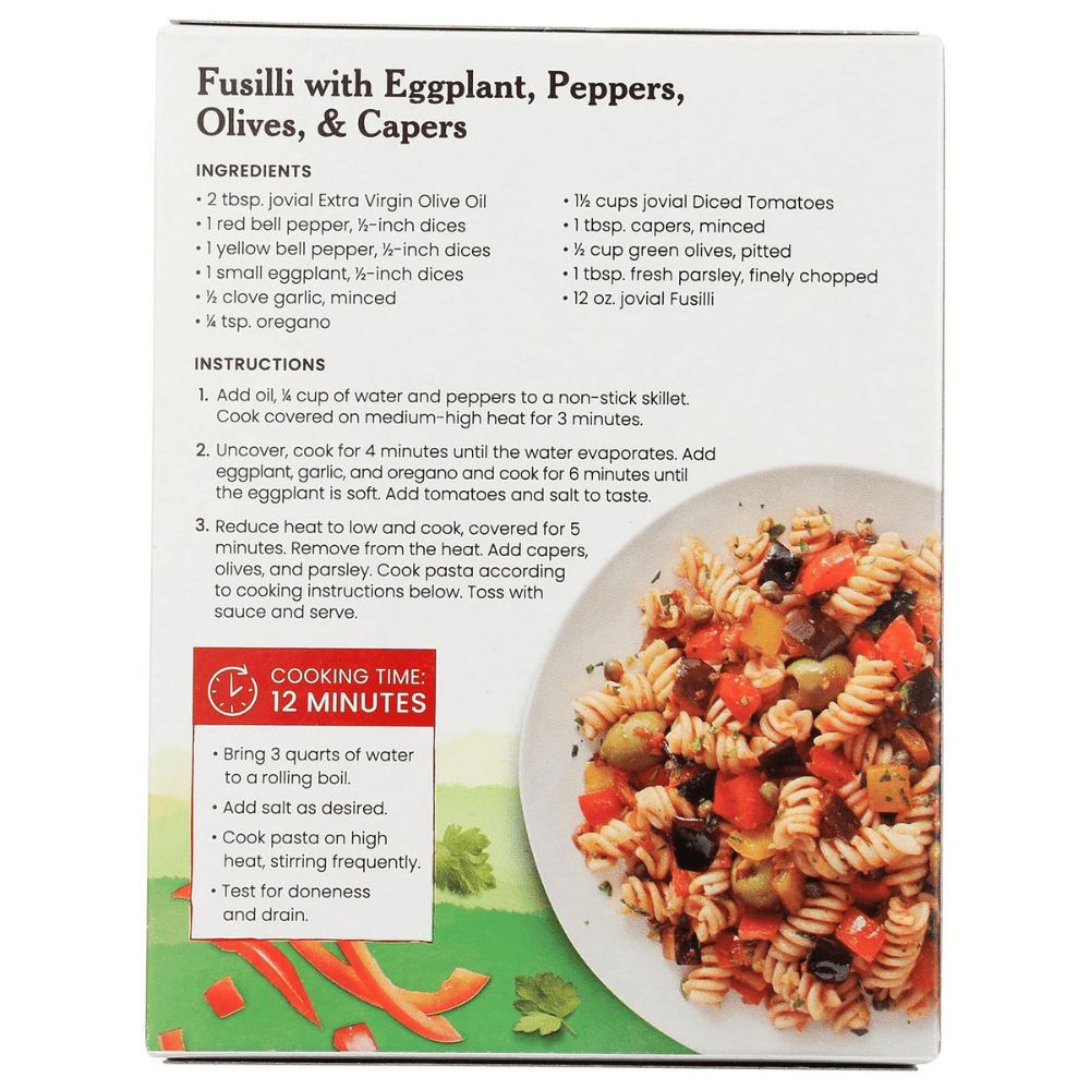 Jovial Organic Brown Rice Gluten Free Pasta