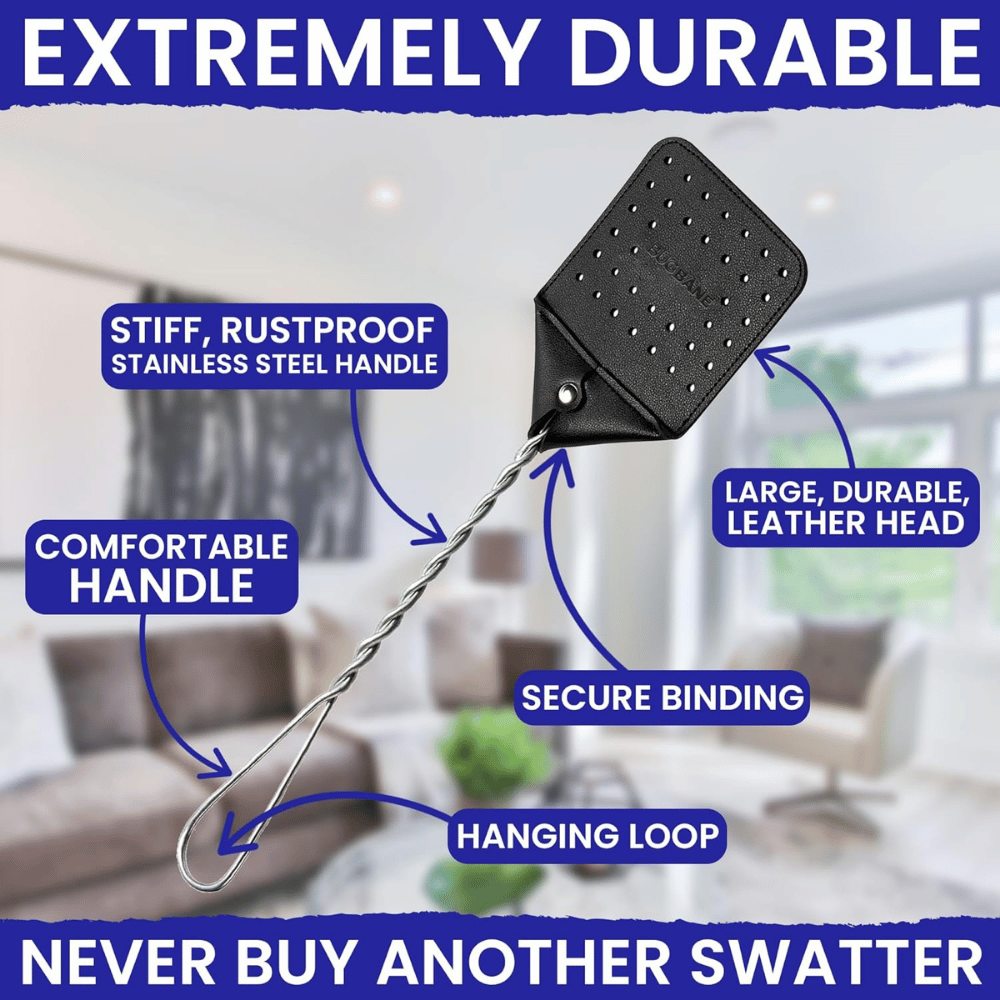 BugBane Leather Fly Swatter