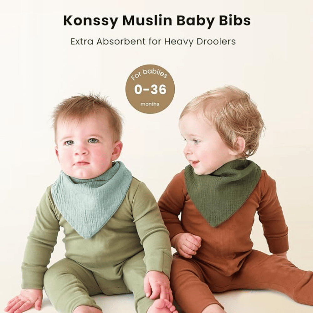 Konssy Muslin Baby Bibs