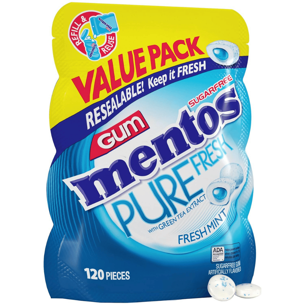 Mentos Pure Fresh Sugar-Free Chewing Gum with Xylitol