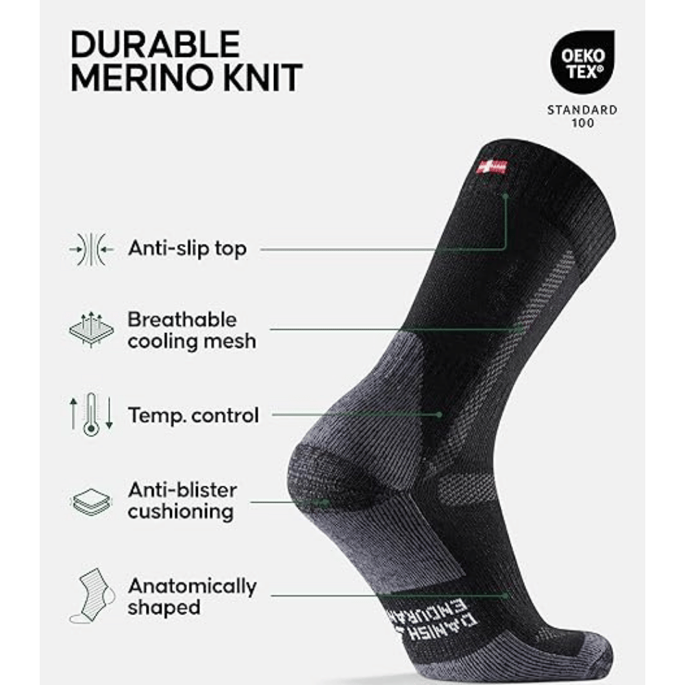 Danish Endurance Merino Wool Hiking Socks