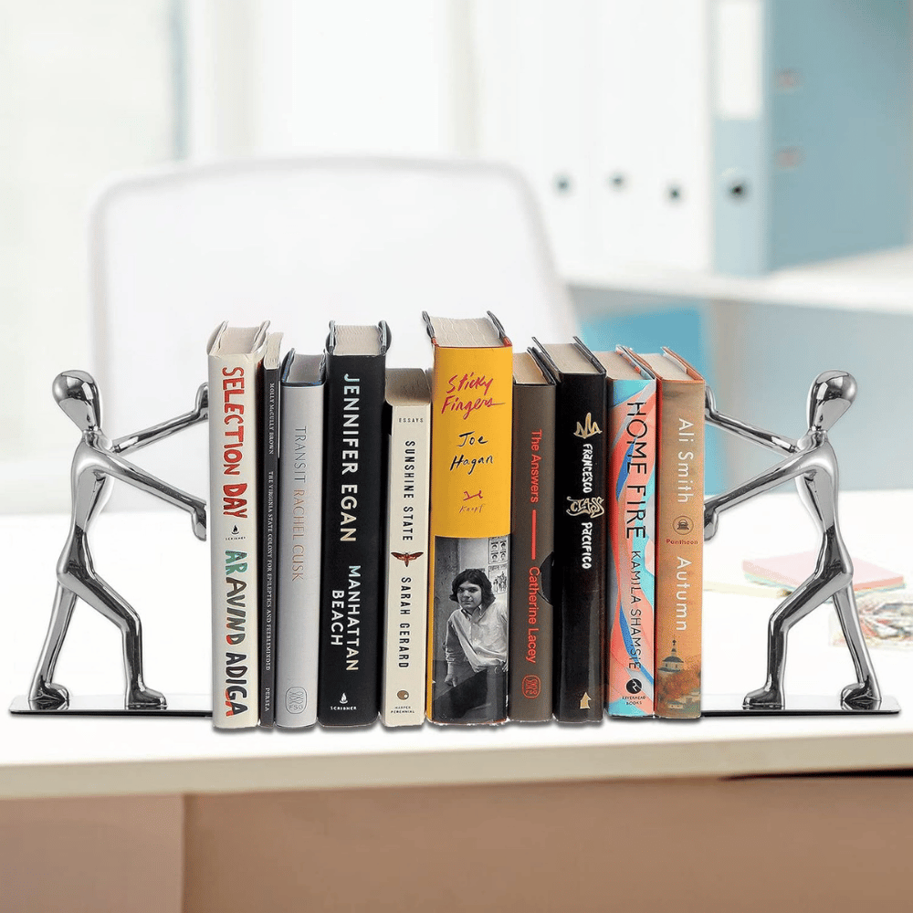 Fasmov Heavy Duty Stainless Steel Man Bookends