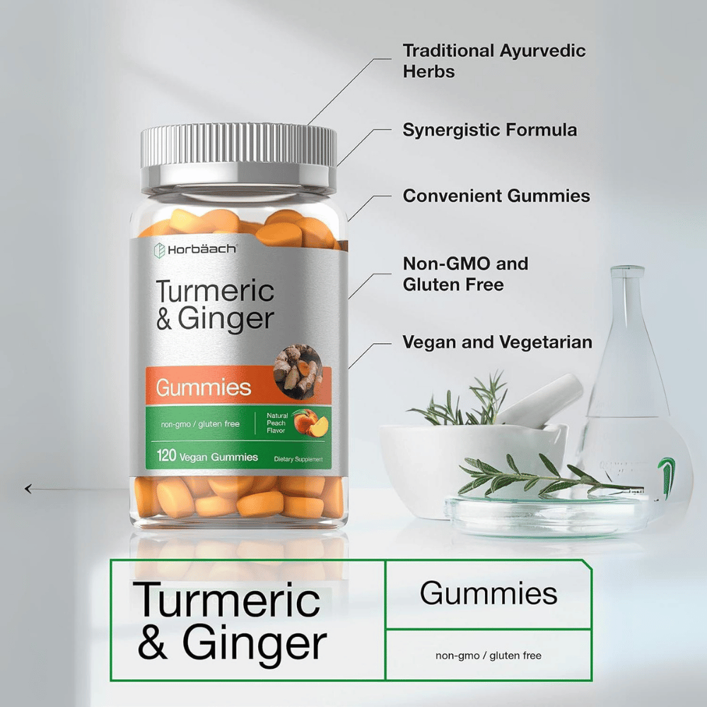 Horbäach Turmeric and Ginger Gummies